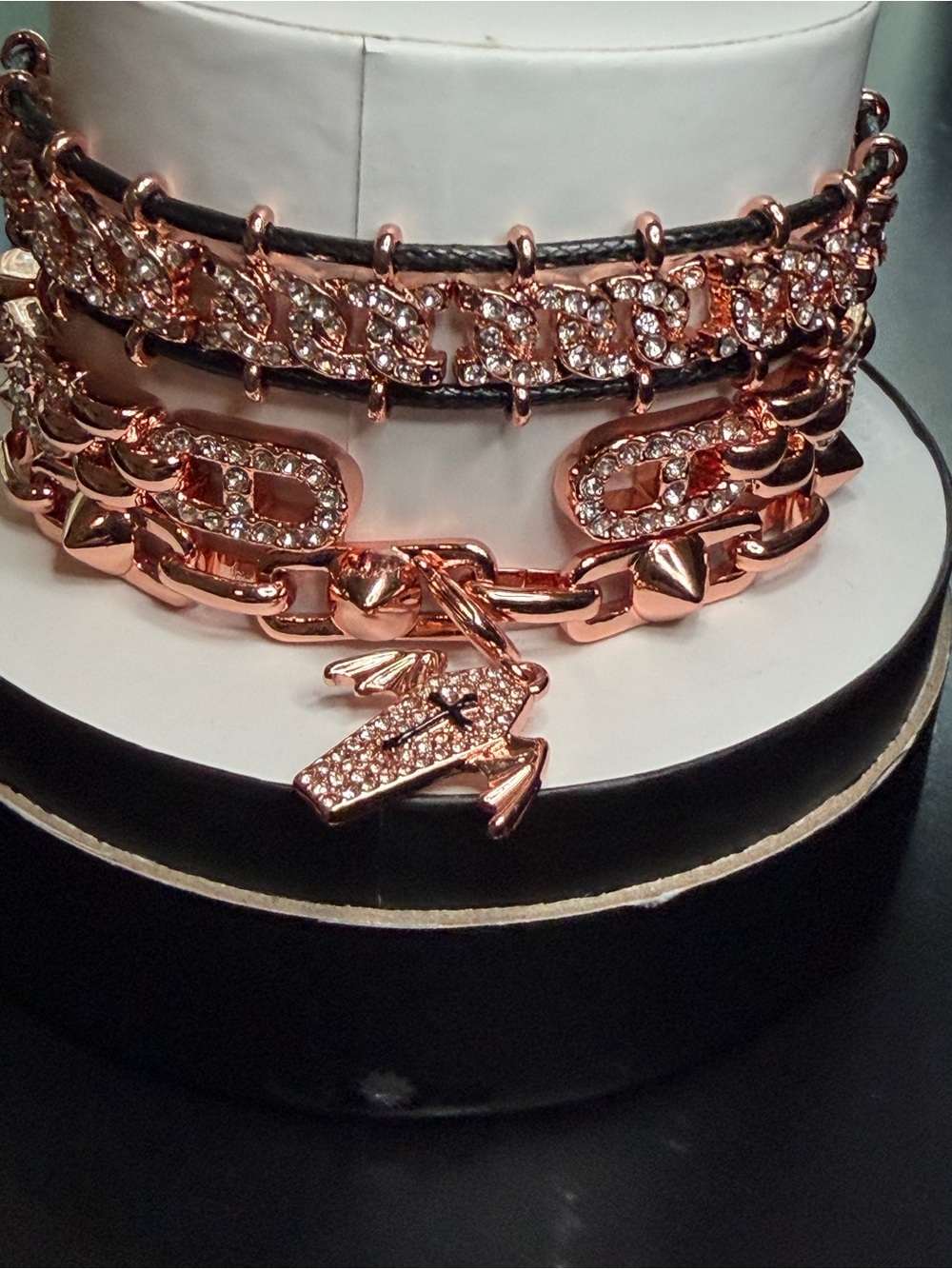 2025 Halloween Stack Rose Gold Bracelets